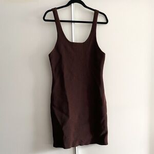 Babaton Sculpt Knit Dress (Brown)